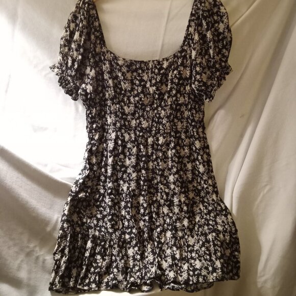 Altar'd State Short Sleeve Floral BoHo Mini Dress, Size L - Picture 4 of 4